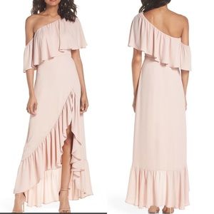 Show Me Your Mumu Tango Ruffle Gown Dusty Blush S